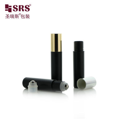 kupować 10 ml zamrożonej czarnej butelki rolkowej do perfum Serum dla pustych oczu Rolowanie na butelce z metalową rolką produkcja online