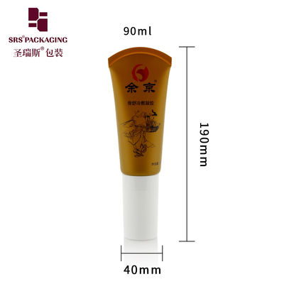 kupować Błotny brązowy Custom PE Cosmetic Tube D40mm Z 5 Roller Balls Tail Seal produkcja online