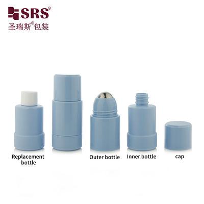 kupować Niestandardowy, okrągły, błękitny dezodorant w butelce 50ml 75ml produkcja online
