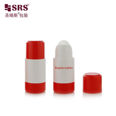 kupować 50 ml 75 ml okrągły projekt podwójnej ściany pusty biały rull na butelce podstawowy opakowanie dla żelu przeciwbólowego z matową formą zamrożoną produkcja online