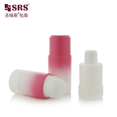 kupować RPPE ((P) -75ml Kształt cylindryczny Kosmetyczny PP PCR Plastic Roller Bottle Gradient Coating Custom Color Container With Refill Bottle For Muscle Relax Gel Packaging produkcja online