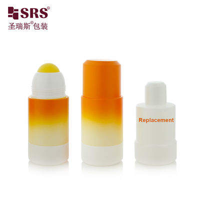 kupować 75 ml RPPE P Custom Gradient Orange Matte Mould Empty Roll On Bottle do estetycznego stosowania w żelu uspokajającym mięśnie produkcja online