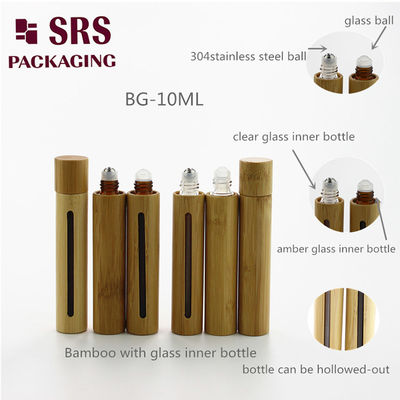 kupować SRS Prawdziwy Bambus Kosmetyczna Perfumy Szklane Rolowanie Na Butelce 8ml 10ml 15ml produkcja online