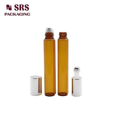 kupować Pustka Perfumy Bursztynowa Szklana Butelka Rolkowa 10 ml Z Aluminiową Koperą produkcja online