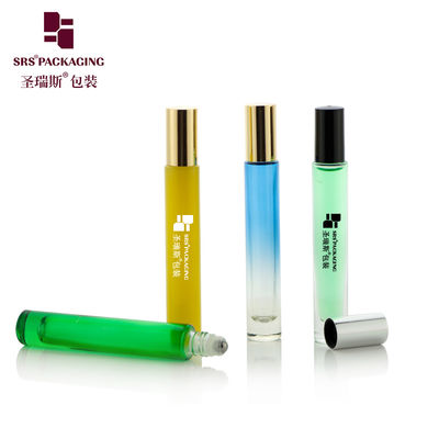 kupować GB1-10ML Pusty okrągły powłokę butelki ze szklaną kulą rolkową 10ML do oleju eterycznego produkcja online