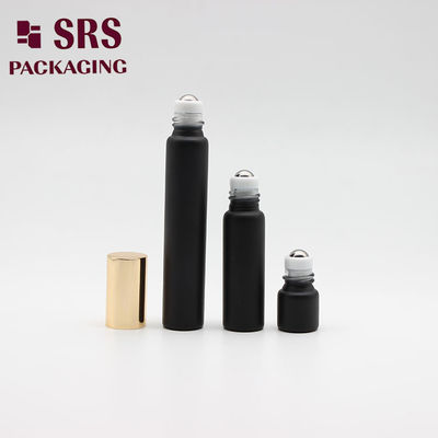 Pustka Matte Black Roll On Glass Bottle Kolorowa 8ml Dla Parfumy