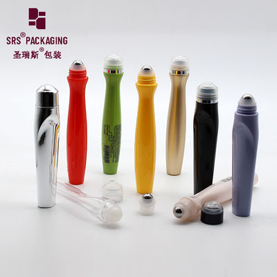 SRS8447-15ML Mrożona czarna PETG Roll On Bottle dostosowana do serum do oczu