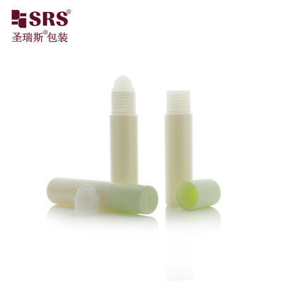10 ml zielonej butelki z białą klapą do olejów eterycznych/parfum z gładkim wykończeniem