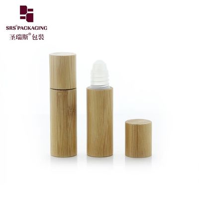BPP(P)-5ML Serum do oczu Pustka butelka z rolkowym aplikatorem z bambusową kulą PP