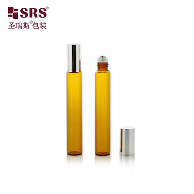 BLP(S-A)-10ML Pustka butelka szklana kolorowa bursztynowa do oleju warstwowego do perfum