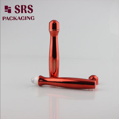 Opakowanie SRS: plastikowy serum do oczu 15 ml PETG czerwonego koloru na butelce