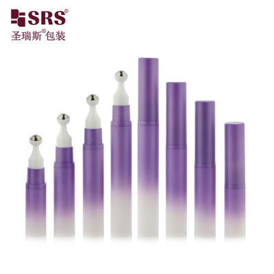 A0031-15ml Gradient Purple Airless Pump Plastic Roller Bottle For Anti Wrinkle Cream