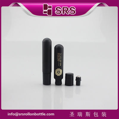 SRS luksusowy pusty 10 ml matowy czarny szklany zwój na butelce do perfum
