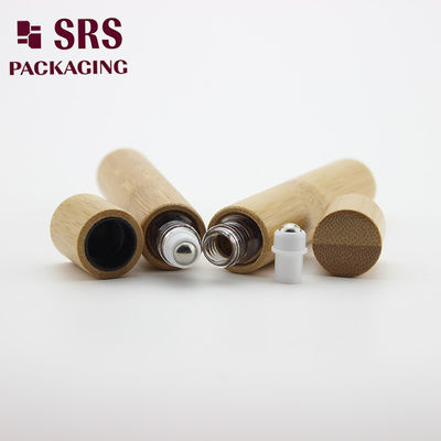 SRS Natural Color Bambus Glass Perfume Empty Roll On Bottle 10 ml