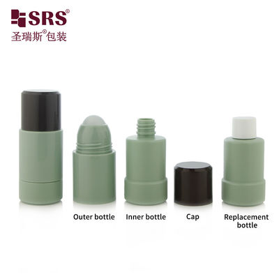 RPPE ((P) -50ML Pusty, matowy, wewnętrzny butelko Armii, zielony, niestandardowy dezodorant, rolka na butelce o pojemności 50 ml do dezynfekcji
