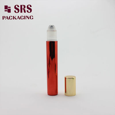 SRS Pusty krem do oczu z plastiku na butelce Metalizowany czerwony kolor 15 ml