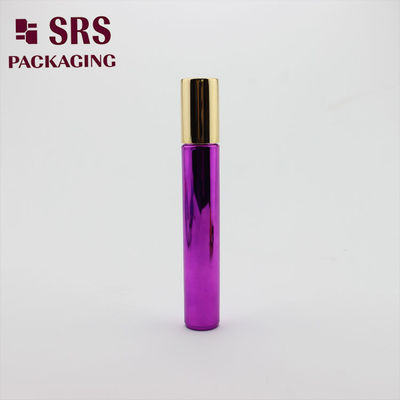 SRS Pustka plastikowa butelka kosmetyczna metalizowana fioletowa 15 ml