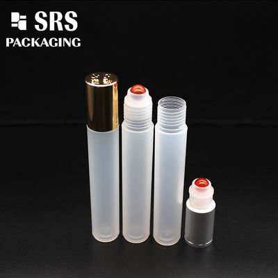 SRS pusty kosmetyczny 15 ml plastikowy zwój na butelce z kolorową kulą