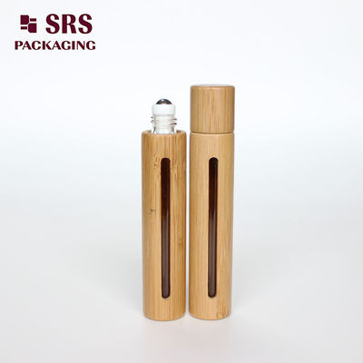 SRS naturalny kolor bambusowy 10 ml rolka szklana na butelce do oleju eterycznego