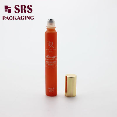 SRS kosmetyczna 10 ml szkła perfumy koloru pomarańczowego butelka rolkowa do oleju