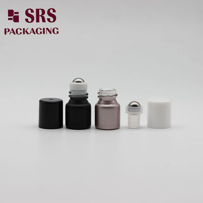 SRS puste butelki kosmetyczne barwy balck mini butelka szklana 1 ml rolka