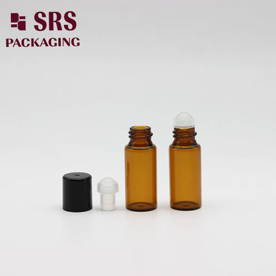 SRS hurtowy pusty mini kolor bursztynowy 3ml szklany butelka z perfumami