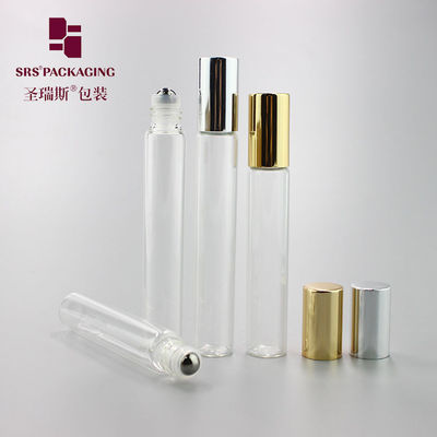 Produkty magazynowe: przezroczyste 8 ml 10 ml pusty butelkowy rolnik z perfumami na butelce z złotą aluminiową czapką