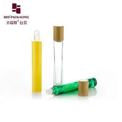 GB1-10 ml Pustka powłoka szklana rolka na butelce aplikacyjnej 10 ml z bambusową czapką