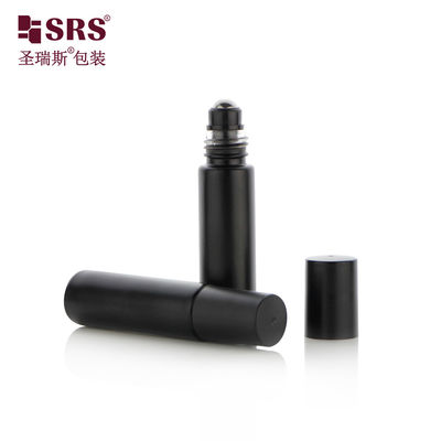 Szkło Matte Black Roll On Container z dostosowalnym kolorem i logo dla przenośnej butelki z perfumami