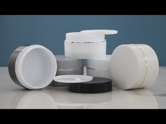 SRSJK-100g 150g 200g 250g Biały plastikowy, przyjazny dla środowiska słoik z podwójną ścianą